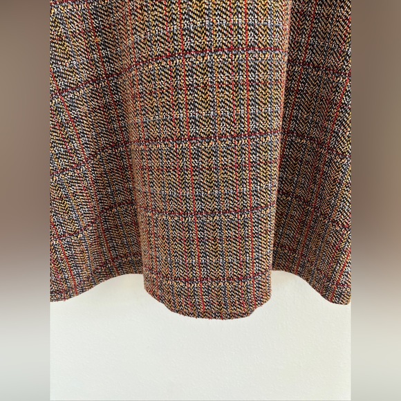 Free People Uptown Girl Tweed Mini Dress size 6 1960s Mod Boho Academia - Picture 6 of 13